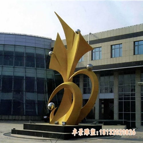 廣場不銹鋼天鵝飄帶景觀雕塑 鞍山白鋼景觀雕塑制作廠家